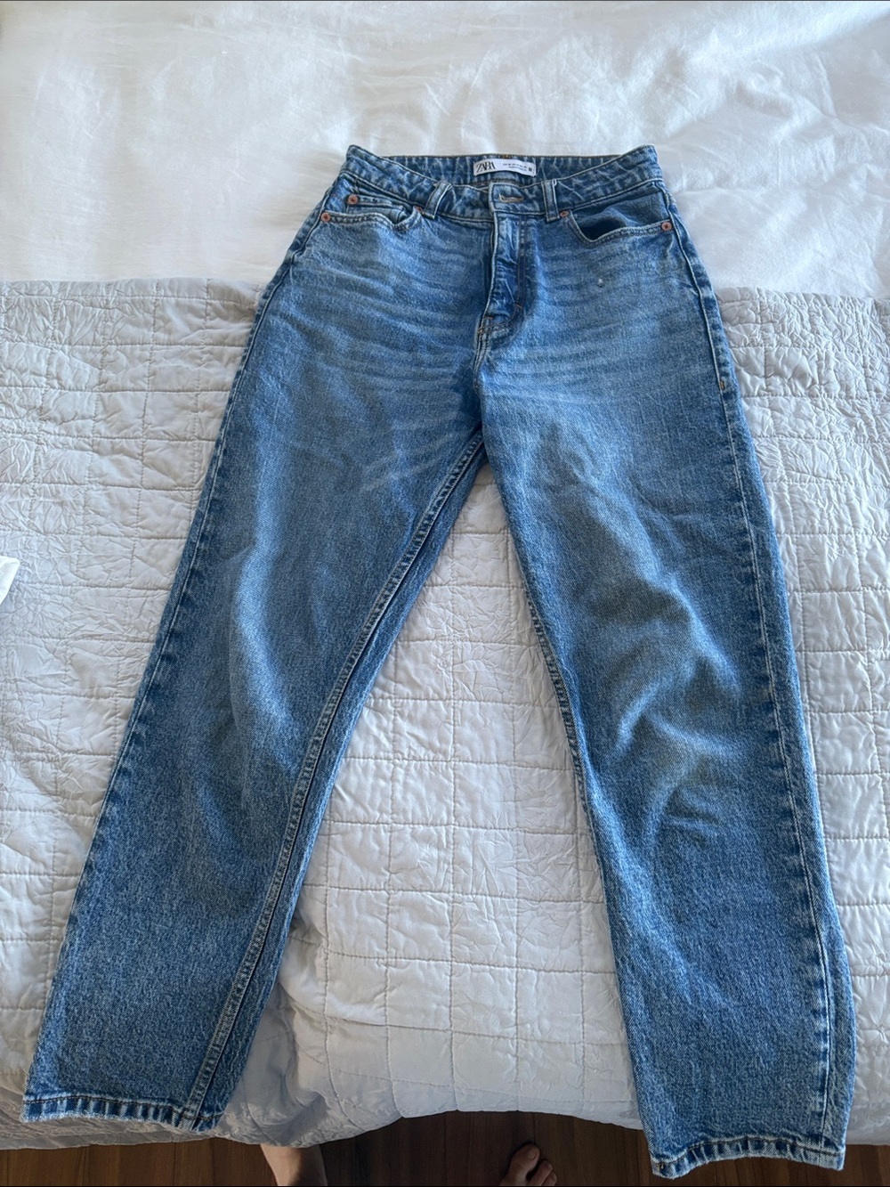 Zara Blue Boyfriend Jeans